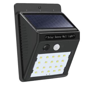 ウィキャン ソーラーライト 20LED ソーラー センサーライト 明暗