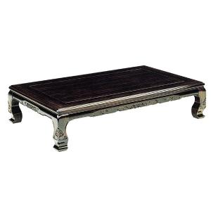 座卓 ローテーブル 木製 吾妻 幅180cm （ 黒檀 突板仕上げ コクタン