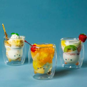 耐熱 アニマル ダブルグラス ネコ 270ml ダブルウォールグラス : FRESH