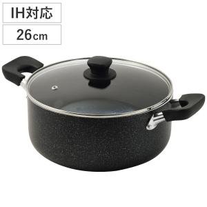 パール金属 両手鍋 30cm 深型 IH対応 ママディナー 大型鍋 （ ガス火