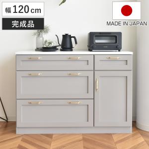 GART（ガルト） キッチンカウンター 幅120cm ゴミ箱収納 完成品 日本製