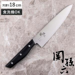 関孫六 牛刀包丁 18cm しろねず 日本製 貝印 （ シェフナイフ 牛刀