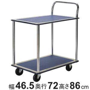 スチール製 2段台車 板厚約3mm 総耐荷重約250kg 幅約51cm 奥行約100cm