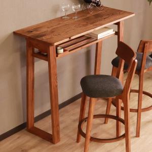 カウンターテーブル 幅115cm 高さ95.5cm ハイム （ ハイテーブル バーテーブル テーブル キッチン 天然木 木製 オーク 無垢材 ）｜リビングート ヤフー店