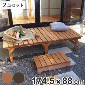 ユニット縁台ベンチ hiyori ステップセット...の商品画像