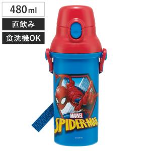 スケーター 水筒 480ml 抗菌直飲プラボトル SPIDERCOMIC