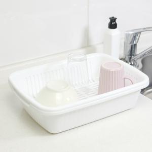 水切りラック キッチンスマイル 角型 水切りカゴ...の商品画像