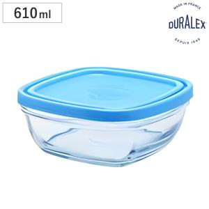 DURALEX デュラレックス カレボウル 610ml 蓋付き （ 保存容器 電子レンジ対応 食洗機対応 ガラス 強化ガラス スタッキング ）