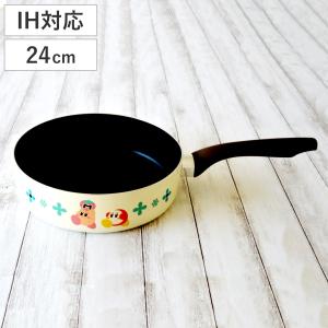 フライパン 24cm IH対応 星のカービィ （ ガス火対応 ふっ素加工 フッ素加工 軽い ）