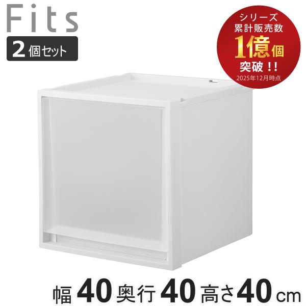 収納ケース 2個セット Fits フィッツ フィッツケース マルチ 40-40L （ 幅40×奥行4...