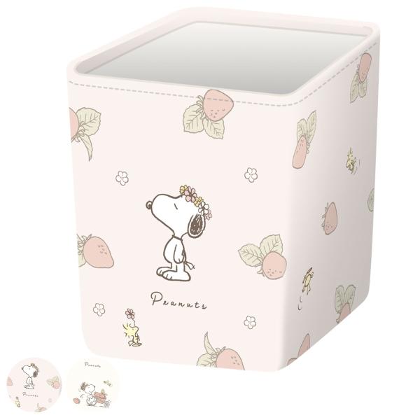 収納ボックス スヌーピー 合皮バスケット 小物入れ 幅10×奥行10×高さ12cm （ SNOOPY...
