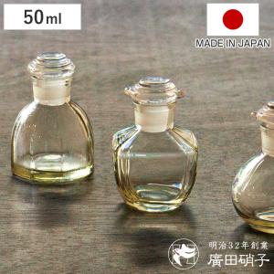 廣田硝子 復刻醤油差し 50ml アンバー色 ガラス製 江戸切子 日本製 （ しょうゆ差し 醤油さし 醤油入れ ガラス ）｜リビングート ヤフー店