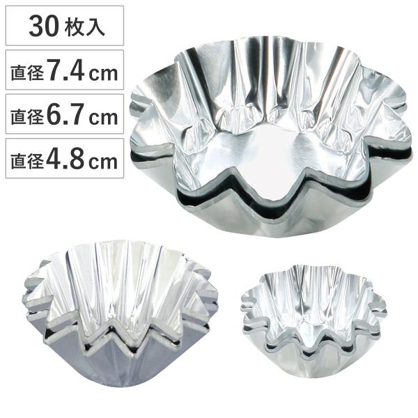 マドレーヌ型 アルミ箔 プチフール花型 大 中 小 （ マドレーヌ 型 焼き型 製菓道具 プチフール...