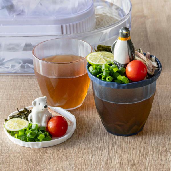 流氷 しろくま そうめん猪口 薬味入 （ そば そうめん うどん 猪口 そば猪口 かわいい おしゃれ...