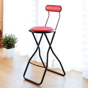 折りたたみ椅子 座面高60cm キャプテンチェア ハイタイプ