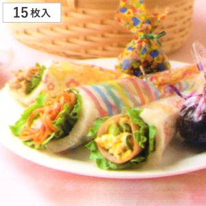 プリントポリ袋 ロールプリントポリ袋 フラワー＆クローバー 50枚入り
