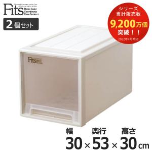 収納ケース Fits フィッツ フィッツケース クローゼット L-30 同色2個セット （ 衣装ケース 収納 幅30 奥行53 高さ30 天馬 日本製 ）｜リビングート ヤフー店