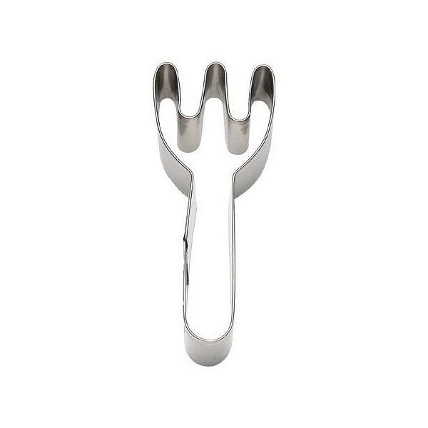 クッキー型 抜き型 フォーク ステンレス製 （ クッキー抜型 クッキーカッター 製菓グッズ ）