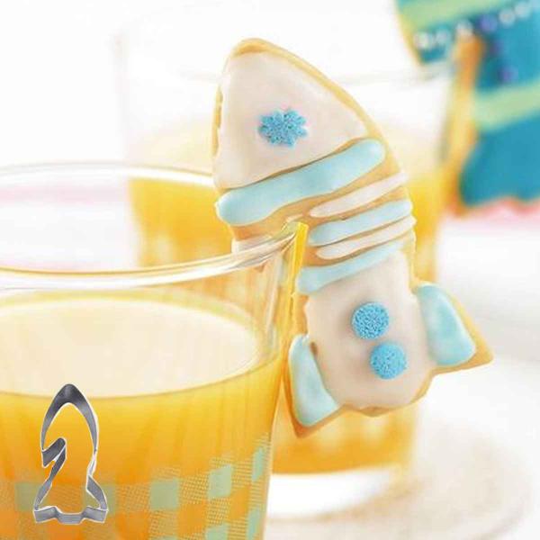 クッキー型 抜き型 ちょいかけクッキー抜型 ロケット ステンレス （ 抜型 クッキー 型 日本製 製...