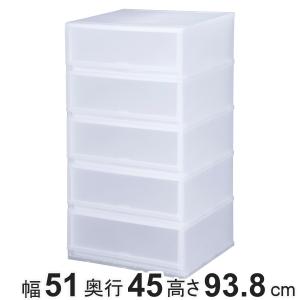 伸和（SHINWA） 収納ケース プラスト 半透明タイプ 5段 幅17×高さ93.8