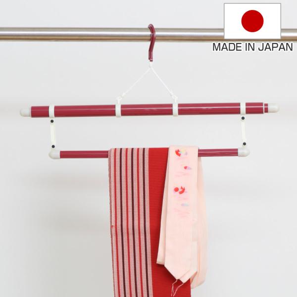 ハンガー 和装ハンガー （ 着物ハンガー 着物 和装 伸縮 帯掛け付き 浴衣 和装小物 衣紋掛け 帯...