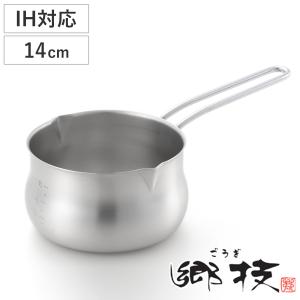 本間製作所／仔犬印 18-0 ソースパン12cm 15012 （ミルクパン・電磁