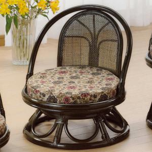 □在庫限り・入荷なし□ 籐 回転座椅子 2脚セット ミドルロータイプ