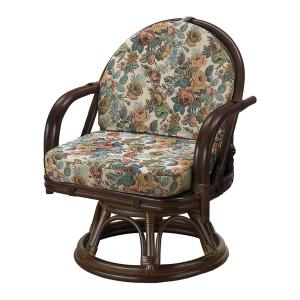 木製 ラタン 籐 藤 回転椅子 座椅子 イス いす 椅子 chair チェア 籐椅子 回転椅子 座面高40cm 選べるクッション3種類 母の日 父の日