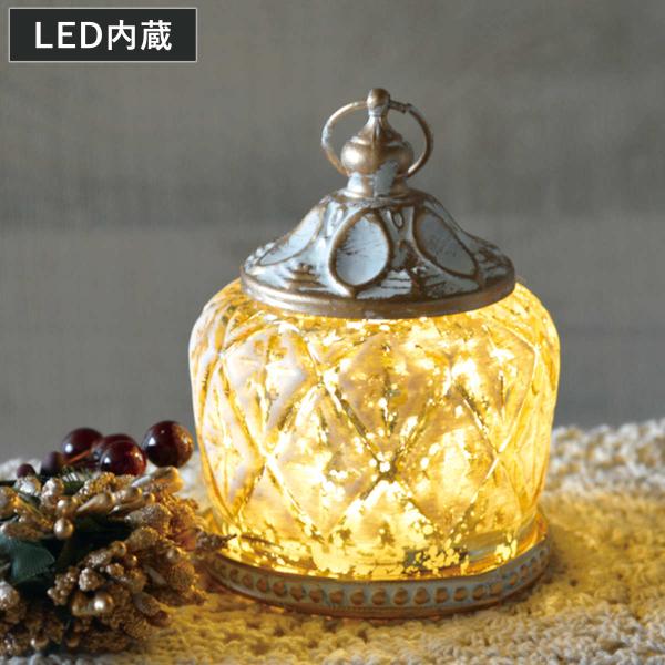 テーブルライト ビジュー モティフ LEDランタン （ 間接照明 卓上 テーブルランプ 卓上ライト ...