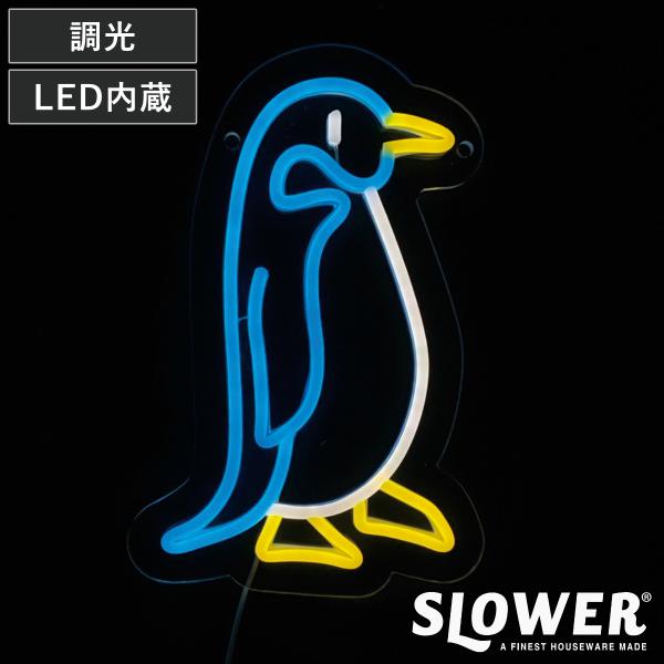 サインライト LED Penguin ネオニーサインライト SLOWER （ ネオン ライト インテ...