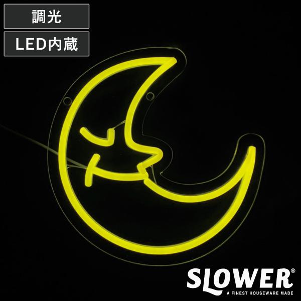 サインライト LED Sleepy Crescent ネオニーサインライト SLOWER （ ネオン...