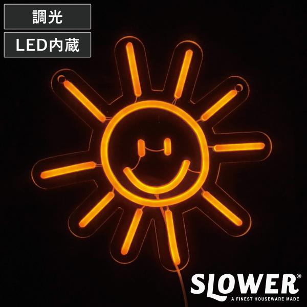 サインライト LED Smile Sun ネオニーサインライト SLOWER （ ネオン ライト イ...
