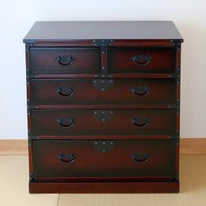 キャビネット レトロ 民芸調 デザイン ガラス戸 和箪笥 桐箪笥 幅67cm キャビネット レトロ 民芸調 デザイン ガラス戸 和箪笥 桐箪笥 幅67cm