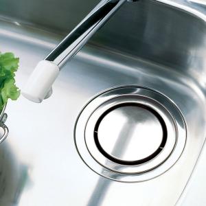 排水口カバー 流し用 回転 排水プレート 回転式 シンク用 排水口 ふた （ 排水口蓋 排水フタ シンク 流し キッチン用品 ゴミ受け ）