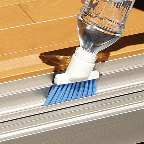 サッシブラシ ペットでそうじスミズミブラッシング （ サッシ掃除 ブラシ 窓掃除 冊子 ドアレール ...