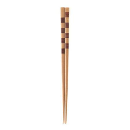箸 23cm 市松 組木箸 木製 （ お箸 はし おはし ハシ カトラリー ）