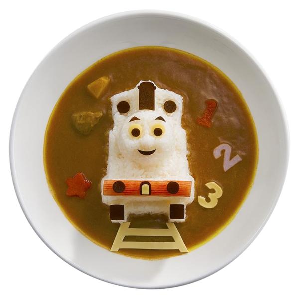 ご飯抜き型 きかんしゃトーマス デコカレーごはん型 デコ型 押し型 （ トーマス 抜き型 ご飯型 ラ...