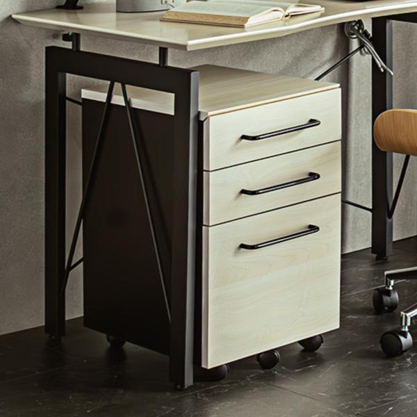 デスクワゴン 幅40cm キャスター付き BRN （ ワゴン サイドワゴン 引き出し デスク周り 収...