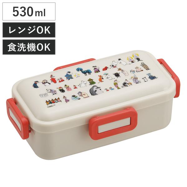 弁当箱 530ml ふわっと弁当箱 ムーミン80 （ ランチボックス 食洗機対応 レンジ対応 一段 ...