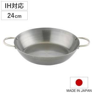 鉄鍋 20cm IH対応 匠の技 両手鉄フライパン 藤田金属 日本製 （ ガス火