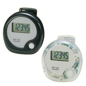 万歩計 manpo 万歩 10万歩 計測 スプリングクリップ付き 電池式 （ 歩数計 デジタル 健康管理 カウント シンプル 小型 軽量 クリップ付き ）