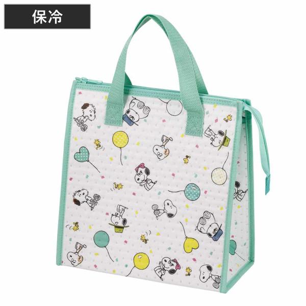 保冷エコバッグ 不織布 保冷バッグ スヌーピー （ 保冷ランチバッグ 保冷 弁当袋 お弁当袋 四角 ...
