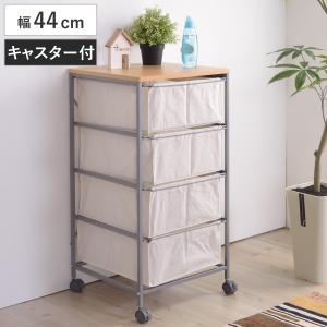 ミニチェスト 3段 A4収納 籐飾り引出し 幅38cm （ 収納ボックス 小物