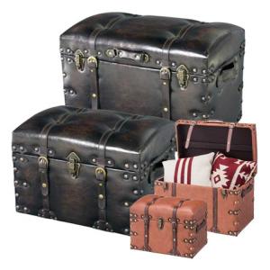 東谷 収納ボックス 2個セット フタ付き 箱 おしゃれ 合皮 レザー