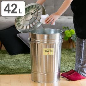 ゴミ箱 33L オバケツ 屋外兼用 シルバー （ OBAKETSU ごみ箱 トタン