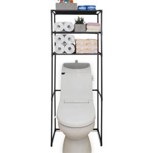 トイレ収納 ラック 3段 高さ162cm （ トイレラック 収納棚 トイレ上 幅57.5cm 収納 掃除用具 トイレットペーパー トイレ用品 ）