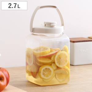 梅酒容器 保存容器 果実酒びん S型 2.7L （ 梅酒びん プラスチック 梅酒瓶 果実酒瓶 軽量 丈夫 日本製 角型 ）