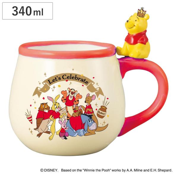 マグカップ フィギュア付きマグ くまのプーさん100th （ 340ml 磁器 マグ マグコップ カ...