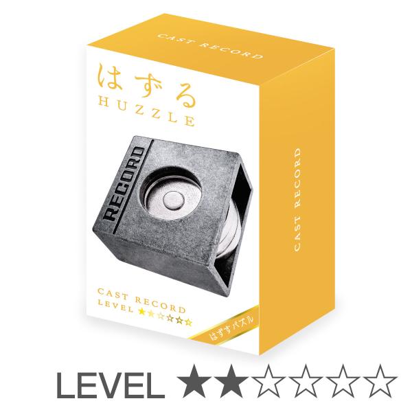 知恵の輪 立体パズル はずる キャスト レコード 難易度2 （ ちえのわ レベル2 知育玩具 おもち...