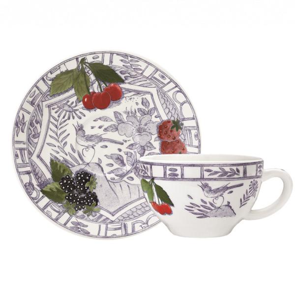 正規代理店品 ジアン Gien Oiseau Blue Fruits オワゾ・ブルー・フルーツ ティ...